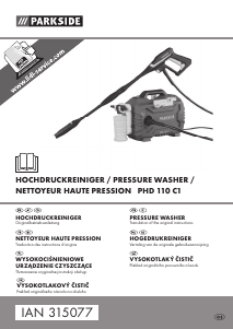 Mode d’emploi Parkside IAN 315077 Nettoyeur haute pression