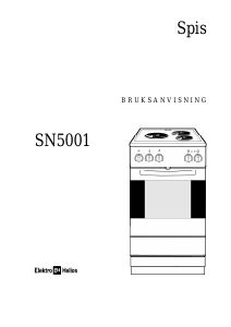 Bruksanvisning ElektroHelios SN5001 Spis