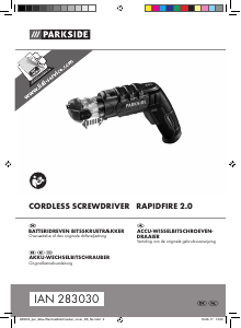 Brugsanvisning Parkside IAN 283030 Skruetrækker