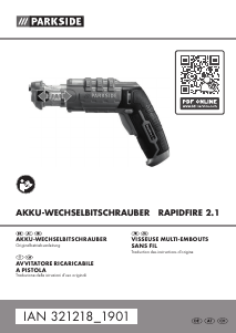 Manuale Parkside IAN 321218 Avvitatore