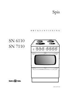 Bruksanvisning ElektroHelios SN6110 Spis