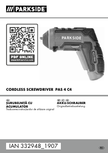 Manual Parkside IAN 332948 Șurubelniță