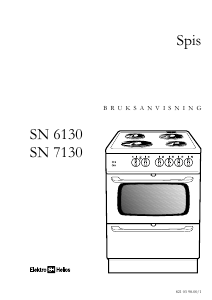 Bruksanvisning ElektroHelios SN6130 Spis