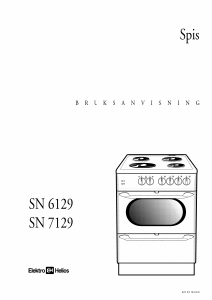 Bruksanvisning ElektroHelios SN7129 Spis