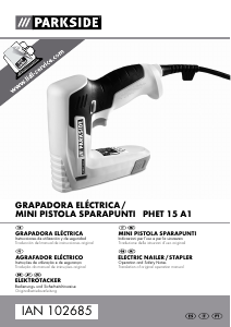 Manual de uso Parkside IAN 102685 Grapadora electrica