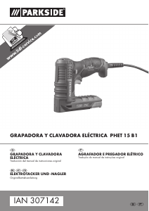 Manual de uso Parkside IAN 307142 Grapadora electrica