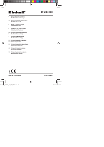 Mode d’emploi Einhell BT-MG 220 E Outil multifonction