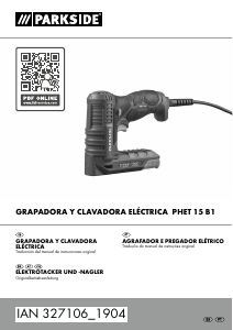Manual Parkside IAN 327106 Agrafador eléctrico