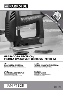 Manual de uso Parkside IAN 71828 Grapadora electrica