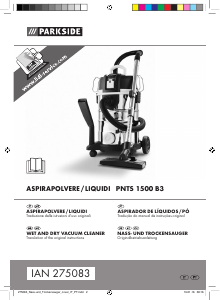 Manuale Parkside IAN 275083 Aspirapolvere