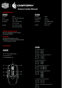 Manual Cooler Master Octane Keyboard