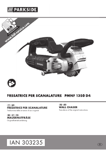 Manuale Parkside IAN 303235 Fresatrice per scanalature