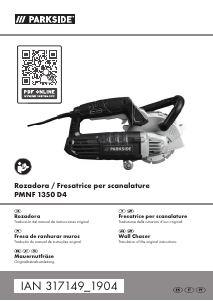 Manuale Parkside IAN 317149 Fresatrice per scanalature