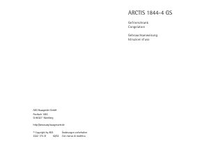 Manuale AEG A1844-4GS Congelatore