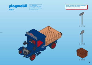 Mode d’emploi Playmobil set 4083 Victorian Camion de livraison