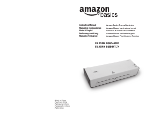 Manuale AmazonBasics B00D448IIK Plastificatrice