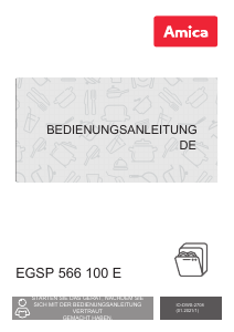 Bedienungsanleitung Amica EGSP 566 100 E Geschirrspüler