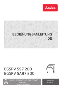 Bedienungsanleitung Amica EGSPV 597 200 Geschirrspüler