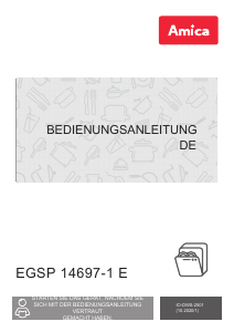 Bedienungsanleitung Amica EGSP 14697-1 E Geschirrspüler