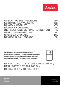 Mode d’emploi Amica DT 374 160 W Réfrigérateur combiné