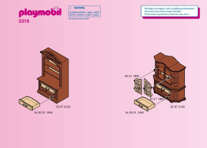 Manuale Playmobil set 5316 Victorian Sala da pranzo