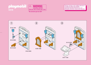 Руководство Playmobil set 5318 Victorian Ванная комната