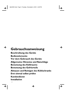 Bedienungsanleitung Bauknecht EX 1532/1 CH Kühlschrank