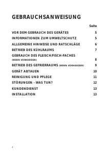 Bedienungsanleitung Bauknecht KRIF 2205/A++ Kühlschrank