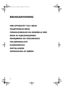 Bruksanvisning Bauknecht KRA 118 Kjøleskap