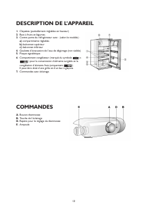 Mode d’emploi Bauknecht KVE 1632/A+ Réfrigérateur