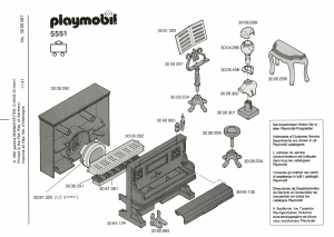 Hướng dẫn sử dụng Playmobil set 5551 Victorian Nghệ sĩ piano