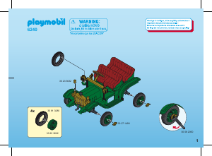 Manual de uso Playmobil set 6240 Victorian Coche de época