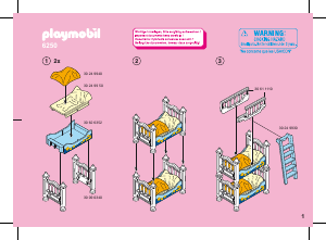Manual de uso Playmobil set 6250 Victorian Mobiliario de habitación infantil