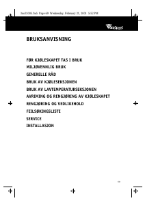 Bruksanvisning Bauknecht KRMC SYMPHONY Kjøleskap