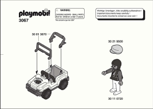 Bedienungsanleitung Playmobil set 3067 Leisure Kindergeländewagen