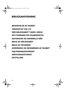 Brugsanvisning Bauknecht KVE 2530/A RE Køleskab