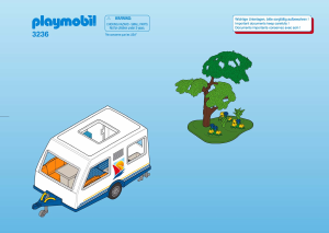 Manual Playmobil set 3236 Leisure Family vacation camper