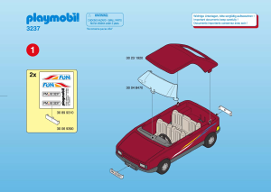 Manuale Playmobil set 3237 Leisure Auto famiglia