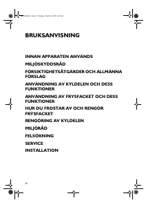 Bruksanvisning Bauknecht UVI 1349/A-LH Kylskåp