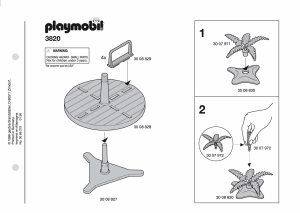 Manual Playmobil set 3820 Leisure Modern merry-go-round