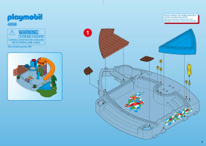 Manual Playmobil set 4858 Leisure Pool with water slide