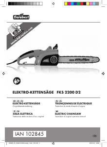 Manuale Florabest IAN 102845 Motosega