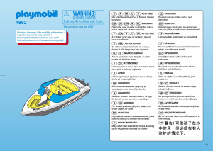 Manual Playmobil set 4862 Leisure Family speedboat