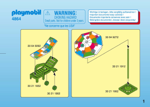 Bruksanvisning Playmobil set 4864 Leisure Plaskdamm