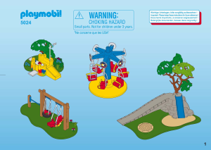 Manual Playmobil set 5024 Leisure Playground mega set