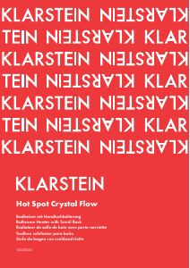 Manual de uso Klarstein 10035035 Hot Spot Crystal Flow Calefactor