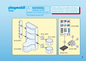 Manual Playmobil set 5268 Leisure Hotel shop