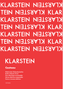 Manuale Klarstein 10035624 Casteau Forno