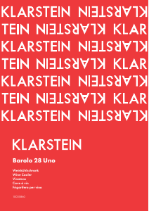Manual de uso Klarstein 10035860 Barolo 28 Uno Vinoteca