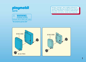 Manuale Playmobil set 5270 Leisure Servizio bagagli